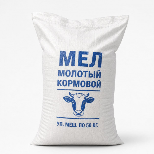  Мел молотый кормовой, мешок 50 кг — оптом от УСХК
